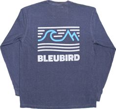 Bleubird Denim Tides Long Sleeve Tee Unisex Longsleeve für Freizeit und Outdooraktivitäten
