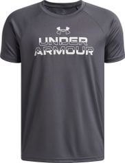 Under Armour Tech Split Wordmark SS Jungen T-Shirt für sämtliche Outdoor Aktivitäten