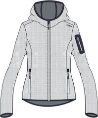 CMP Woman Fleece Fleece Jacket FIX Hood Damen Freizeitjacke