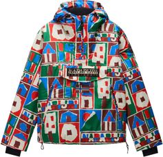 Napapijri Rainforest Next All Over Print Anorak Jacket Herren Freizeitjacke