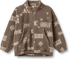 Wheat Fleece Anorak Moon Kinder Midlayer für Outdoor Aktivitäten