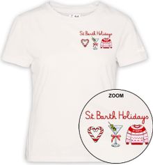 MC2 Saint Barth Emilie W Woman Cotton Crew Neck T-shirt Damen T-Shirt für sämtliche Outdoor Aktivitäten