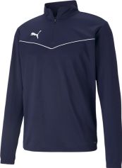 Puma Teamrise 14 Zip Top Jungen Langarm Laufshirt