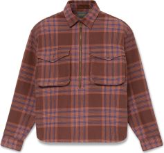 Timberland Mens Flannel House Check 1/4 Zip Overshirt Herren Freizeitjacke