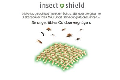 Insect Shield® schützt gegen eine Vielzahl von Insekten.  