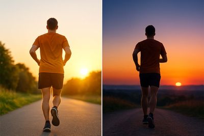 Morning and evening runs are the best way to beat the heat.