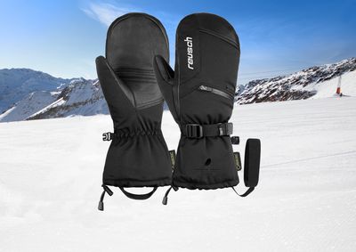 Mit Daunenisolierung und Gore-Tex-Einsatz