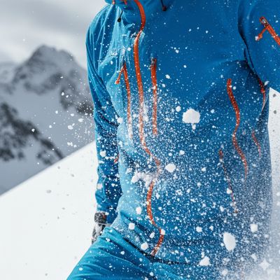 Wenn Schnee und Fahrtwind aufeinandertreffen, zeigt eine hochwertige Skijacke, was sie kann: außen dicht, innen trocken.