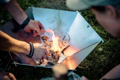 Die Fennek Feuerschale im Einsatz