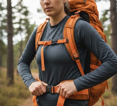 Stabil unterwegs: Ein gut eingestellter Rucksack verteilt das Gewicht optimal.