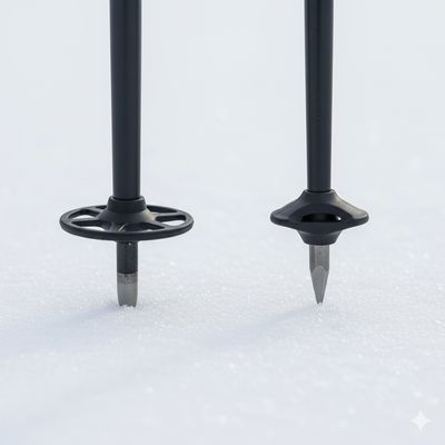 Sicherheit auf der Piste: abgestumpfte Spitze. Präzision im Rennsport: scharfes Hartmetall.