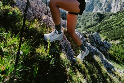 Maximaler Grip mit dem Pedroc PTX Speedhiking Schuh.