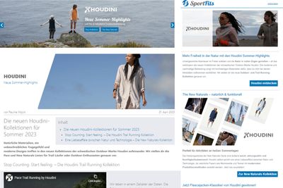 Gezielte Marketing-Maßnahmen, wie Banner und Newsletter, sorgten bei Houdini für noch bessere Verkaufszahlen.