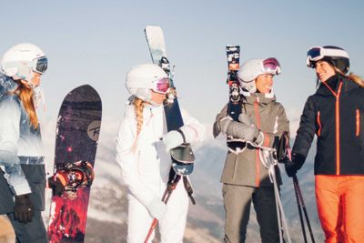 Perfekte Kleidung für die Piste