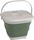 Collaps Bucket Square W/Lid Shadow Green