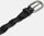 Womens 25mm Braided Leather Belt