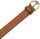Womens 30mm Natural Leather Belt Twisted Buckle
