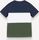 Color Block Crew Neck Piquet Shirt