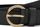 Womens 30mm Natural Leather Belt Twisted Buckle