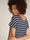Women Merino Blend Drayden Reversible Short Sleeve Top Stripe