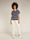 Women Merino Blend Drayden Reversible Short Sleeve Top Stripe