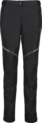 Schwarze Hybrid-Skitourenhose mit Reißverschlüssen an den Oberschenkeln