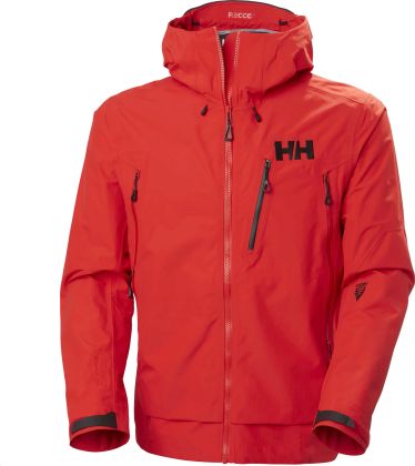 Rote Hardshelljacke von Helly Hansen mit Kapuze