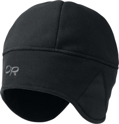 Outdoor Research Wind Warrior Hat in Schwarz mit Ohrenklappen