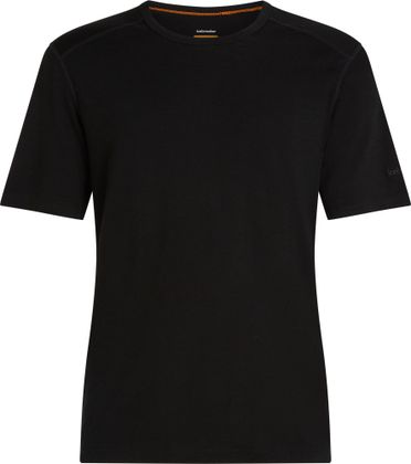 Icebreaker M 200 Oasis Short Sleeve Crewe in Schwarz, Merino-T-Shirt