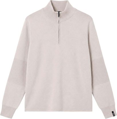 Colmar Half Zip Stretch Fleece in Hellgrau mit kurzem Reißverschluss