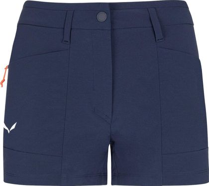 Salewa Puez Durastretch W Cargo Shorts in Dunkelblau, kurze Wandershorts für Damen