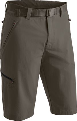Maier Sports Nil Bermuda in Dunkelbraun, knielange Wandershorts für Herren