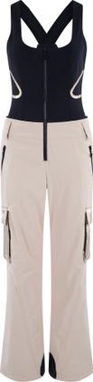 Sportalm Skilatzhose Women in Beige mit schwarzem Latz
