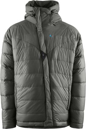 Klättermusen Atle 3.0 Jacket in Dunkelgrau, gesteppte Isolationsjacke mit Kapuze