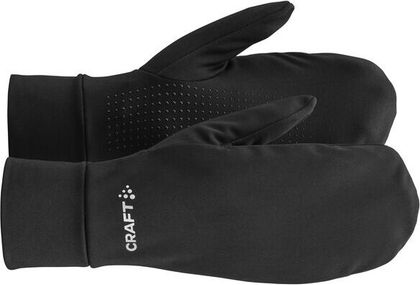 Craft Essence Mitten in Schwarz, winddichter Lauf-Fäustling