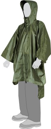 Tatonka Poncho 2 in Olivgrün mit Kapuze