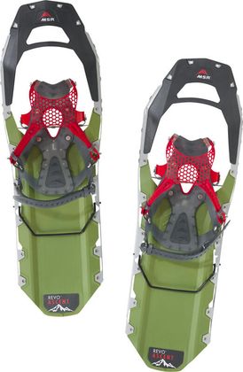 MSR Revo Ascent mit grünem Kunststoffdeck und roter Bindung