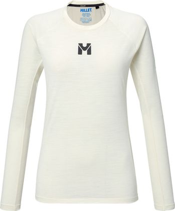 Millet Trilogy Wool TS LS W in Weiß, Langarmshirt