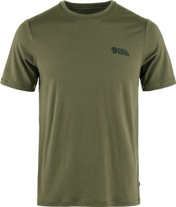 Fjällräven Abisko Wool Logo SS M - Herren T-Shirt für sämtliche Outdoor Aktivitäten