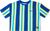 blue towel stripe (35102)