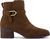dark brown suede