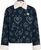 blue artdeco floral jean (35334)