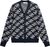 cardi jacquard - jl navy (O631)