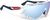 multilaser ice - white gloss / fade blue/red stripes -white