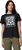 black, flower power badge (010)