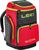 bright red-black-neonyellow