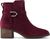 dark red suede