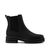 black nubuck leather