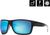 matt black fade out/mirror blue