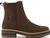 dark brown nubuck leather/faux fur